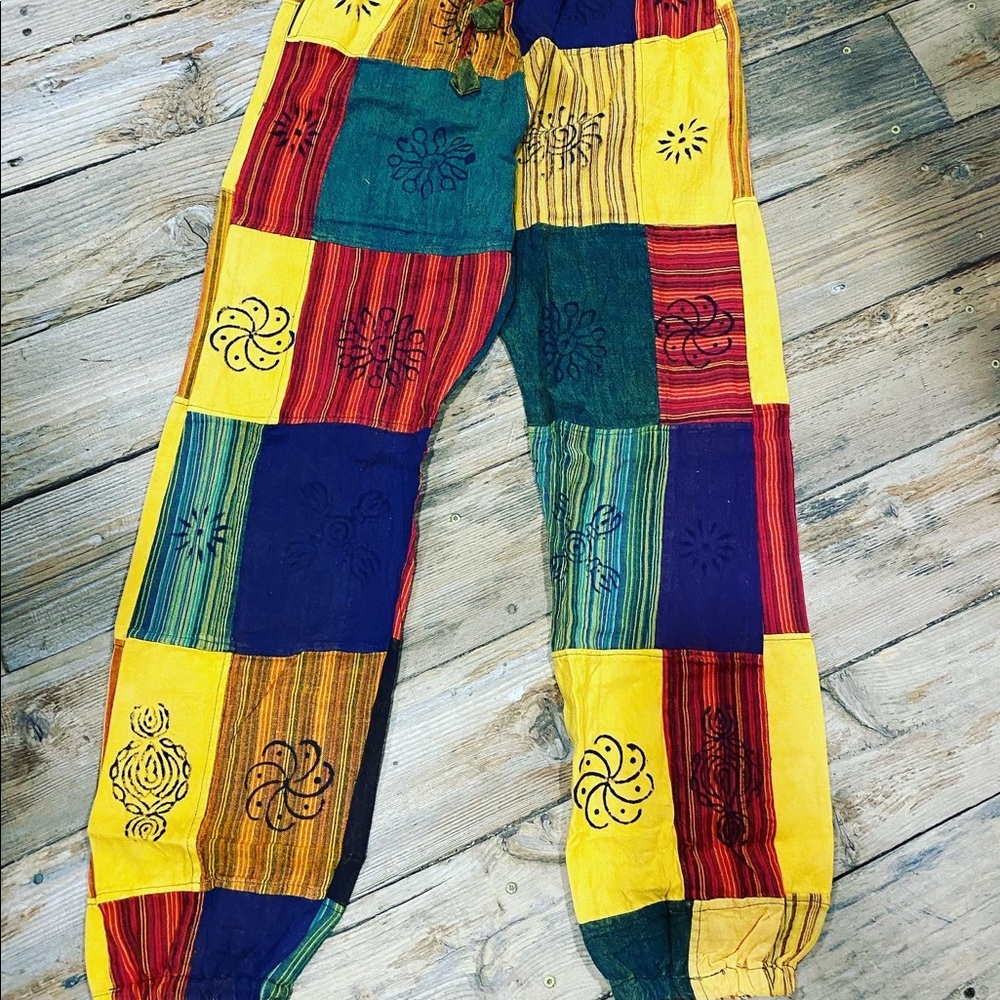 Boho Hippie Patchwork Pants - image 3